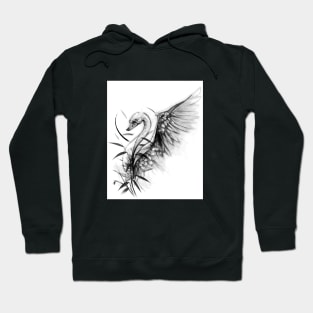 Graphic swan Hoodie